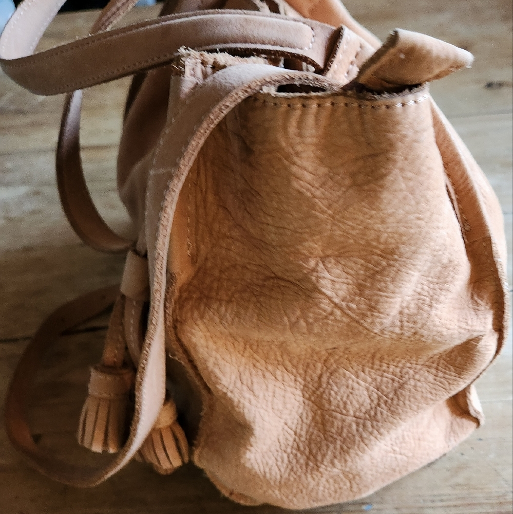 Anthropologie × Miss Albright Sandrine leather tote with tassels - Picture 6 of 8